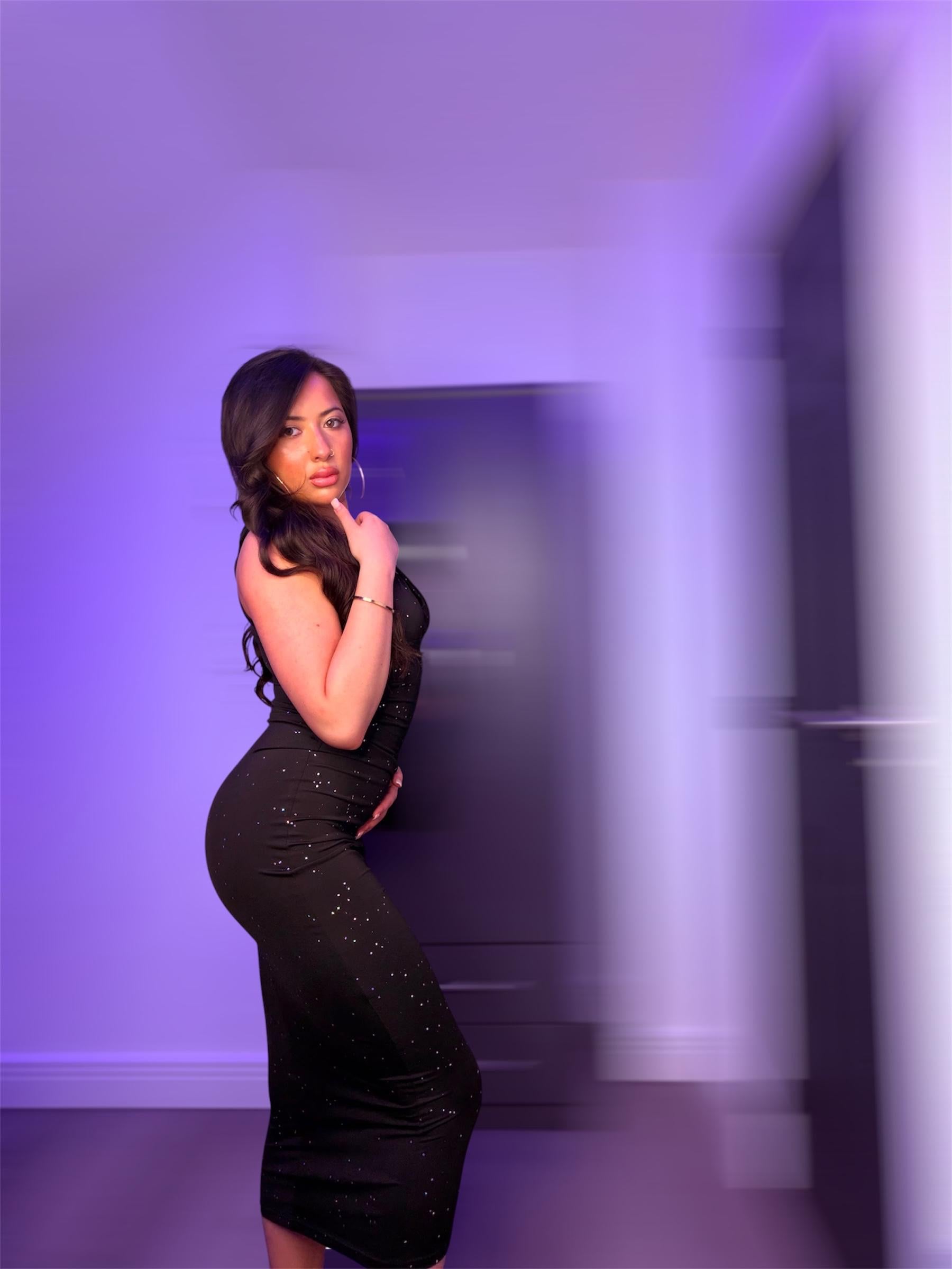 Black Halter Neck Sparkle Dress