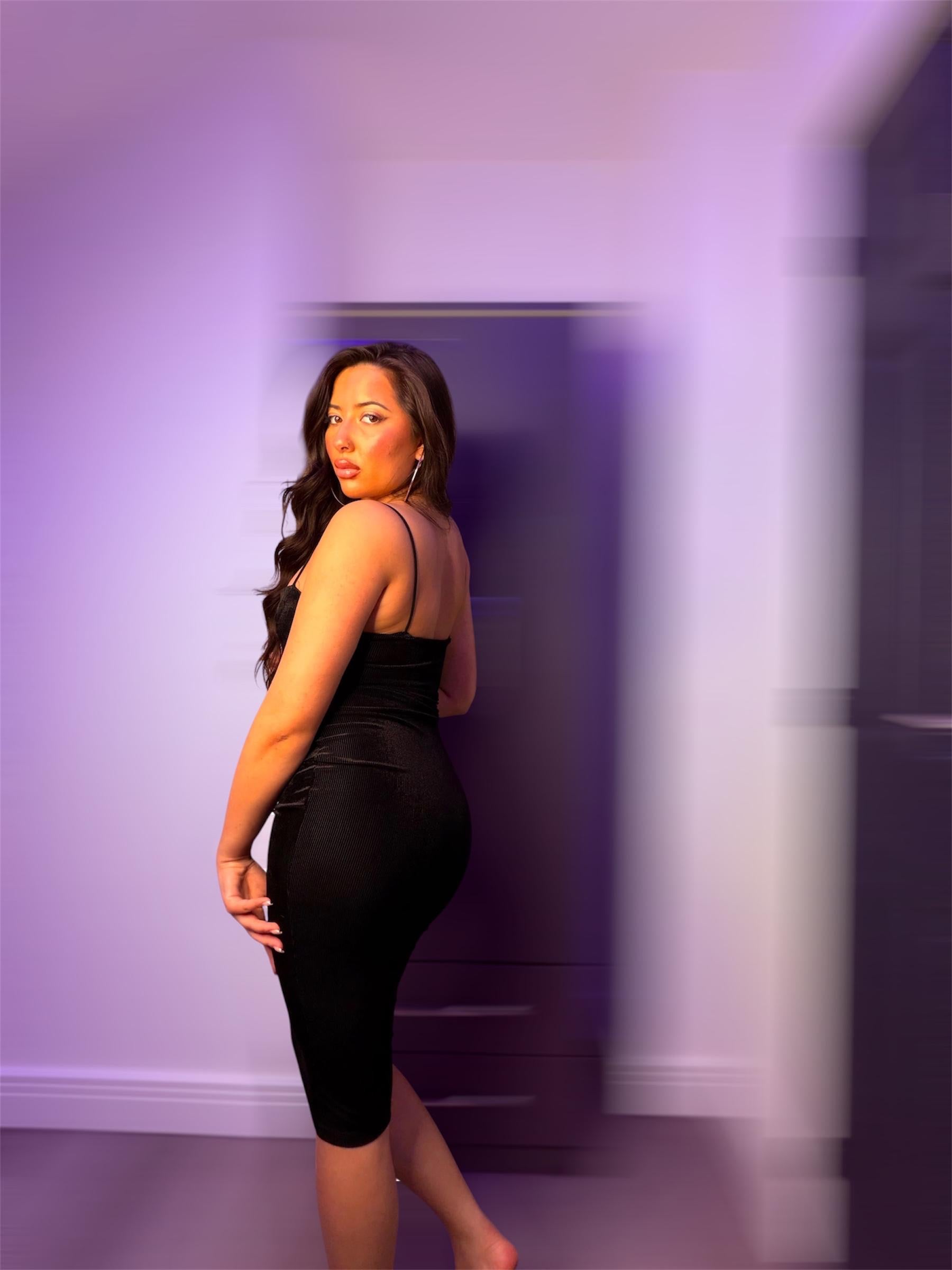 Black Velvet Midi Dress