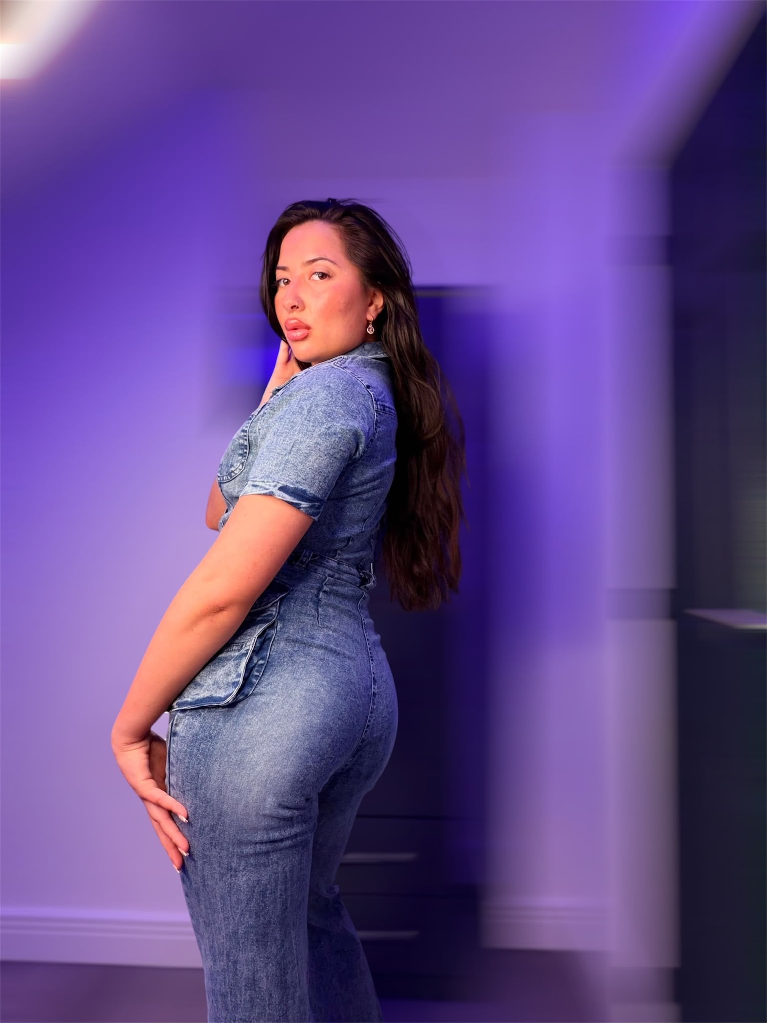 Blue Denim Jumpsuit