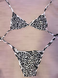 Leopard Print Bikini Swimwear Set